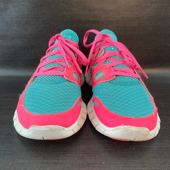 Nike Free Run+ 2 Womens Size 8.5 Pink Blue Running Gym Girls Shoes 443816-310 - Picture 2 of 9